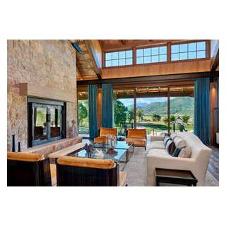 Aspen Valley Ranch - Main Ranch House - Rustic - Living Room - Denver ...