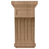 Fluted Mission Corbel, Cherry, 5 1/2"W x 5 1/2"D x 10"H