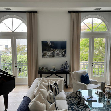Elegant Drapes Enhance Lavish Decor Choices