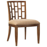 Tommy Bahama Home - Lanai Side Chair - Welcome to the "resort" side of the island with Ocean Club from Tommy Bahama Home  - a fresh contemporary interpretation of island living. A seductive fusion of east meets west draws inspiration from islands of the Pacific Rim, and natural materials like woven rattan, crushed bamboo, travertine, and etched sea glass add character and authenticity. Discover how to create the essence of paradise in your own home with Ocean Club � a contemporary approach to the finer things in life.