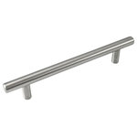 Laurey - Melrose Stainless Steel T-Bar Pull - 128mm - 7" Overall - Laurey is todays top brand of Decorative and Functional Cabinet Hardware!  Make your home sparkle with our Decorative Knobs and Pulls, or fix up your cabinets with our Functional Hardware!  Cabinets feel better when Laurey's on them!