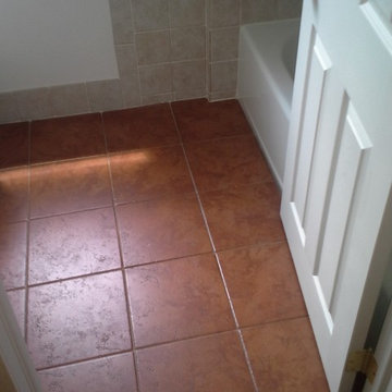 Master and main bathroom with imported Italian porcelin and granite tiles.