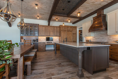 Mountain style kitchen photo in Other