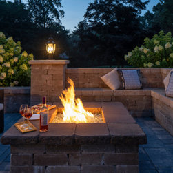 Pre-Packaged Olde English Square Fire Pit Kit - Fire Pits