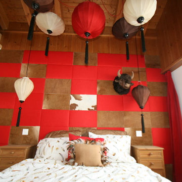 Alpine and Asian bedroom