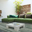 Atlantic Ocean 8592 Rug, Green Stripe, 140x200 cm