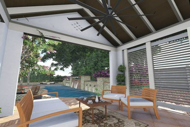 Dinsmor Residence - Rendering of pool from cabana
