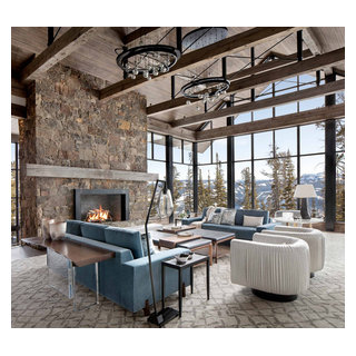 Modern Ski Home - Rustic - Living Room - Other - by Locati Architects ...