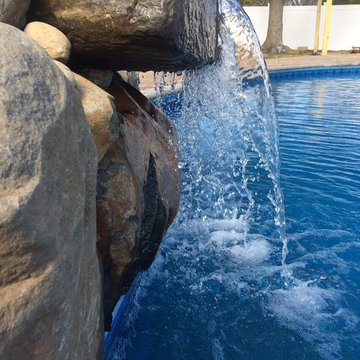 Waterfall cascading into Pool