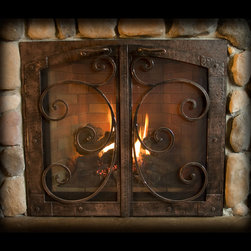 Custom Fireplace Door - Indoor Fireplaces