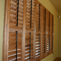 Black Tilt Bar - Interior Shutters