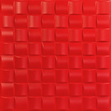 Cobblestone, Styrofoam Ceiling Tile, 20"x20", #R25, Red