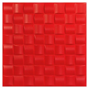 Cobblestone, Styrofoam Ceiling Tile, 20"x20", #R25, Red