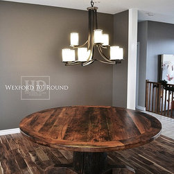 Round Reclaimed Wood Tables - Products