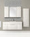 Textures Floating 2-Door 1-Drawer Bathroom Vanity, Contour White, 48"