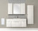 Textures Floating 2-Door 1-Drawer Bathroom Vanity, Contour White, 48"