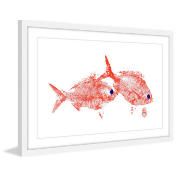 "Red Bream" Framed Painting Print, 24"x16"