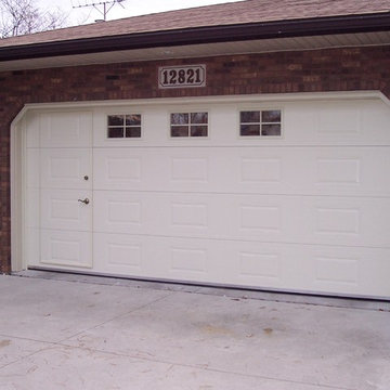 Classic Raised Panel WalkThru Garage Door