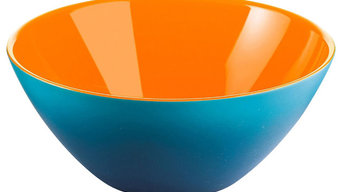 Guzzini My Fusion Bowl, Blue and Orange