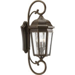 Progress - Progress P560017-020 Verdae - Three Light Outdoor Extra Large Wall Lantern - Wall, post and hanging lanterns in the Verdae collection offer traditional styling for a variety of exteriors. Classic and formal clear seeded glass complements a Black or Antique Bronze finish. Open bottom design allows easy access to replace lamps without removing any pieces.  Antique Bronze finish Traditional style Classic and formal clear seeded glass Open bottom design for easy relamping.Shade Included: TRUE Warranty: 1 YearRoom Style: Outdoor* Number of Bulbs: 3*Wattage: 100W* BulbType: Medium Base* Bulb Included: No