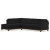 Apt2B Marco 2-Piece Sectional Sofa, Black, Chaise on Left