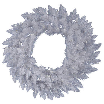 Vickerman Sparkle White Spruce Wreath, 36", Unlit
