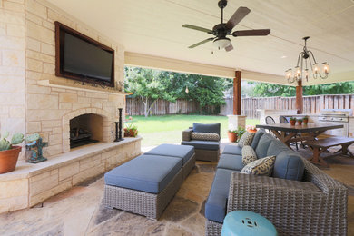 Farmhouse patio photo
