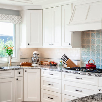 Transitional Kitchen & Family Room