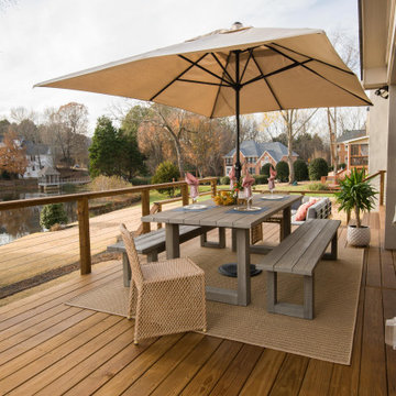 Modern Open Porch and Deck