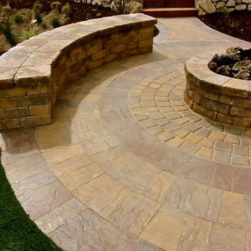 Orinda Belgard Firepit and Garden