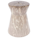 Surya - Surya Abruzzo Abu-002 Garden Stool 19"H X 15"W X 15"D - The Abruzzo Collection features compelling global inspired designs brimming with elegance and grace! The perfect addition for any home, these pieces will add eclectic charm to any room! Made in China with Ceramic, Ceramic. For optimal product care, wipe clean with a dry cloth. Manufacturers 30 Day Limited Warranty.