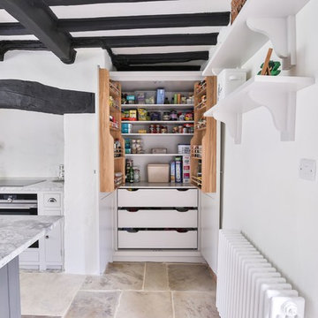Grey Shaker Kitchen in Country Cottage