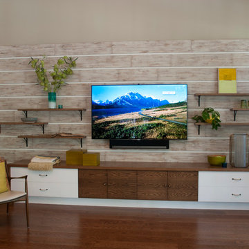 Fab Mid Century Custom Built Media Center
