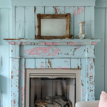 Colored Fireplace Mantels