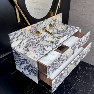Todd Bathroom Project Wall Hung 47" Calacatta Vanity