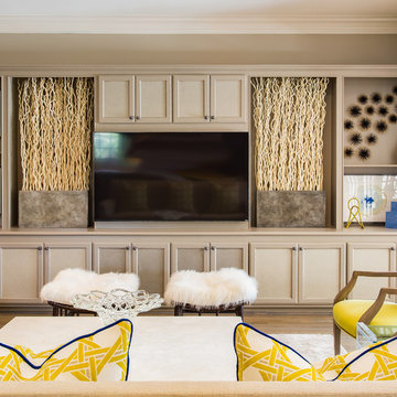 Dramatic Cobalt & Gold | Memorial Home Renovation | Houston, TX | 2016