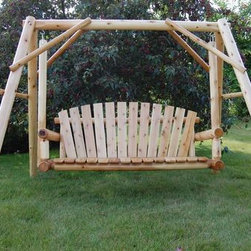Rustic Lawn Swing - Patio Furniture And Outdoor Furniture