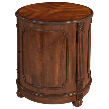 Butler Specialty Company, Thurmond Drum 20"W Drum Side Table, Brown