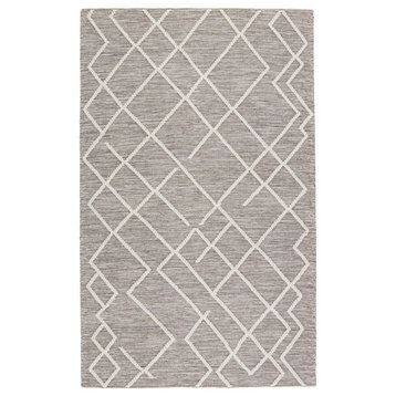 Jaipur Plateau Moab Plt02 Moroccan Rug, Gray and Ivory, 10'0"x14'0"
