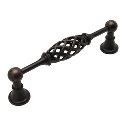 Cosmas - Cosmas 1749-5ORB Oil Rubbed Bronze 5&rdquo; CTC (128mm) Birdcage Cabinet Pull - Cabinet And Drawer Handle Pulls