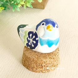 陶の小鳥オブジェ(置物) - インテリア雑貨