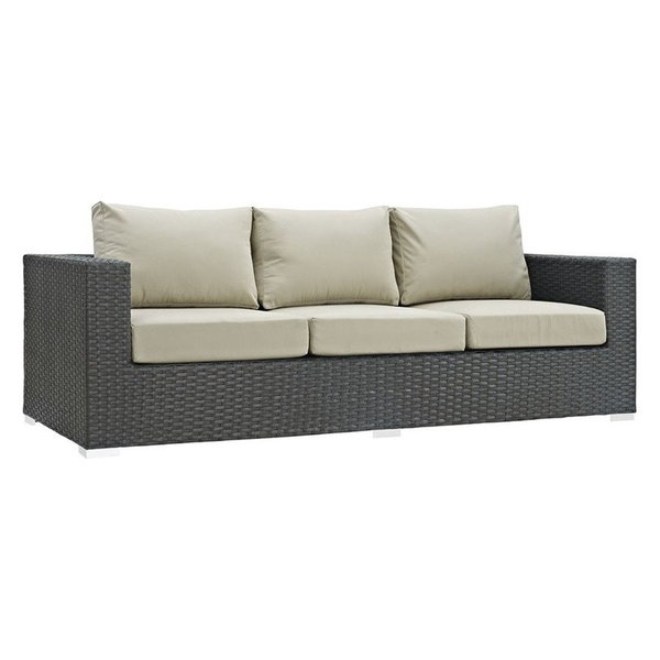 Hawthorne Collectionshawthorne Collection Patio Loveseat In Espresso And White Dailymail