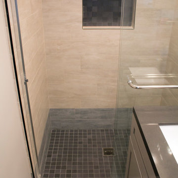 Master Bathroom with a rustic, modern, and serious personality