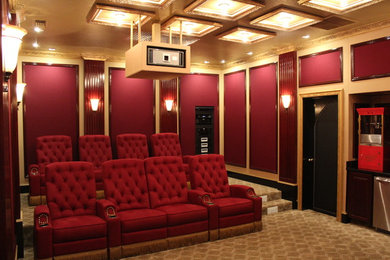 Elegant home theater photo in Other