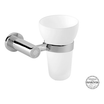 MUSE DIAMOND WALL TOOTHBRUSH HOLDER. CHROME.