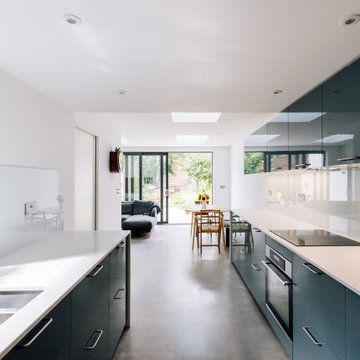 Side and rear extension with a courtyard