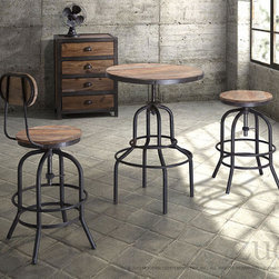Zuo Twin Peaks Barstool Distressed Natural - Indoor Pub And Bistro Tables