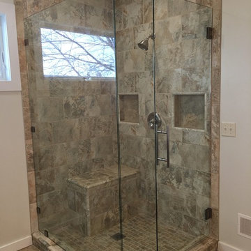 90 Degree Shower Enclosure With 3/8" Clear Diamond Fusion Coated Glass