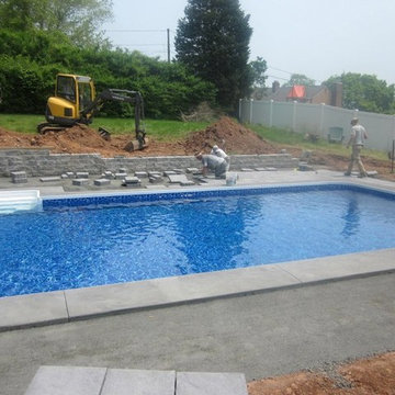 Poolscape for Newly installed In-ground pool