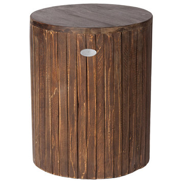 Pablo Garden Stool, Cocoa Wash